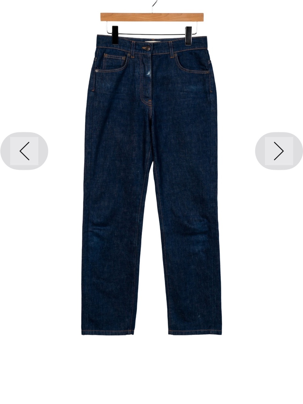 The Row Blue Denim Straight-Leg Jeans